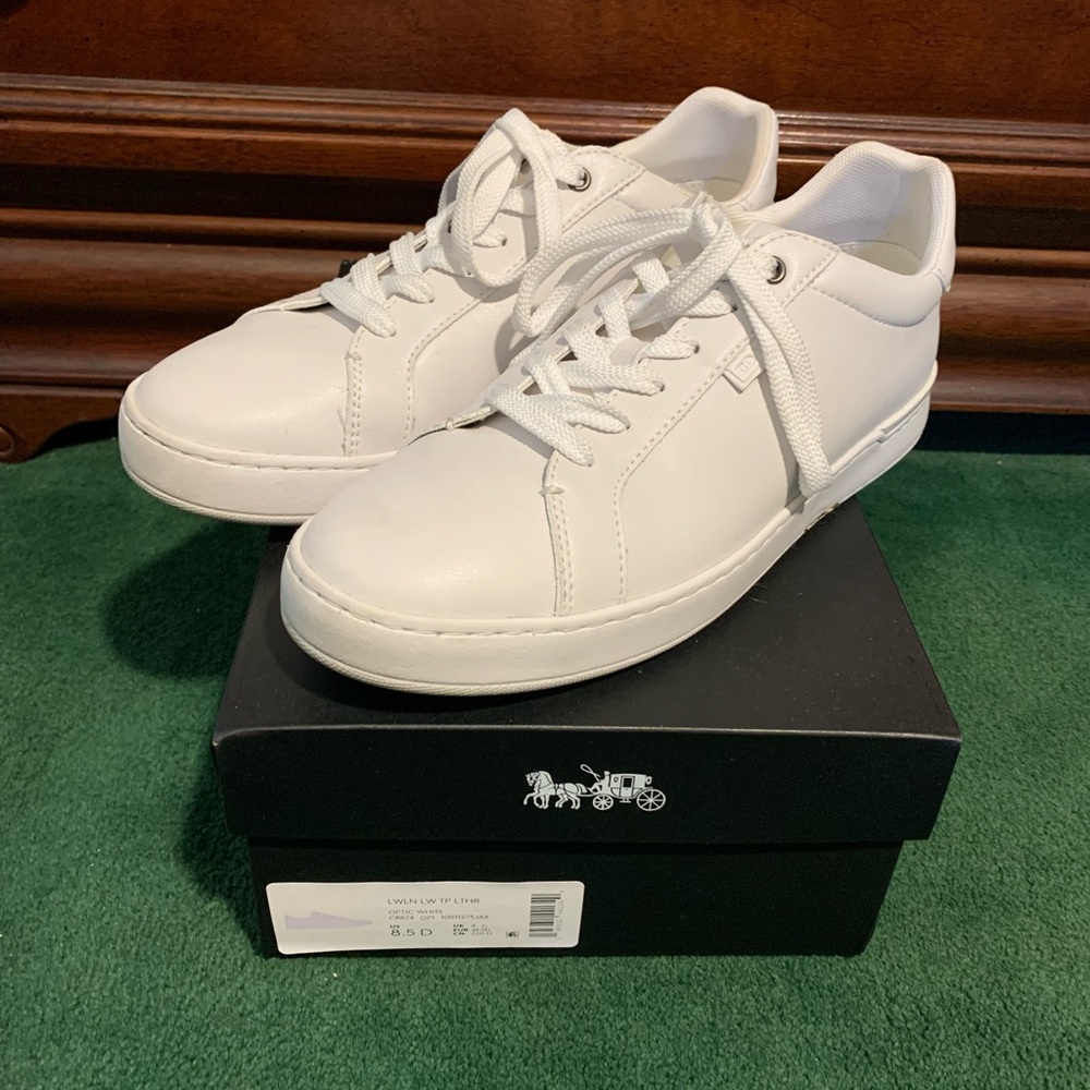 Coach leather sport shoes